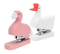 2 Pièces Petite Agrafeuse Animale en Bois, Créative, Portable | Style Adorable et Unique, Décor de Table, pour Reçus et Feuilles, Usage École ou Accueil