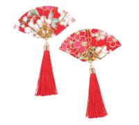 2 Pièces Petites Pinces à Cheveux Pour Femmes Cheveux Fins Pinces à Cheveux En Barrette Arcs De Cheveux Pour Les Filles En Âge Instantané Briller Agrafe En Tissu Rouge