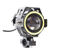 2 pièces phares de moto, projecteurs de moto Riloer phares LED avant moto lumières supplémentaires LED pour moto moto avec interrupteur marche/arrêt