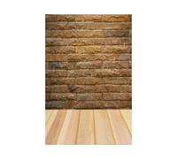 2 pièces Photographie Toile de Fond Planche Bois Texture Portrait arrière-Plan Enfants Photo Studio Plancher en Accessoires pour Studio Photo(Brown2,150x225cm)