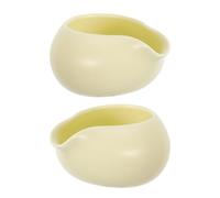 2 Pièces Pichet à Lait Européen Bec Verseur et Couvercle | Porcelaine Lisse, Fermeture Hermétique Fiable, Service Précis, pour Sauce Steak et Gravy, Table Soignée