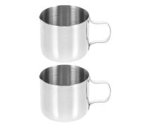 2 Pièces Pichet à Mousser le Lait en Acier Inoxydable 40 Ml 1,5 Oz | Mini Tasse à Sauce Argentée, Style Minimaliste, pour Espresso, Lait, Miel et Sirop Cuisine