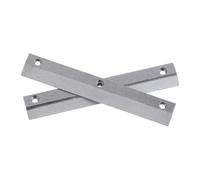 2 Pièces Pièce de Rechange Échelle Vernier Coulissante 54mm Métal | Installation Facile, Jeu Latéral Réduit, Remplacement Rapide, Précision Restaurée, Trou 23,5mm, Argenté