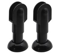 2 Pièces Pied de Cloison de Toilettes Publiques Réglable 88-115mm | Ferrure à Rainure 18mm, Structure Épaisse, Usage Sanitaire Collectif, Support Stable pour Installation