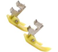 2 Pièces Pied Presseur Beige en Plastique et Métal | Lot de Deux, Forme Arrondie et Surface Lisse, pour Ateliers de Couture et Usage Domestique