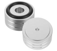 2 Pièces Pieds D’amplificateur HiFi en Alliage D’Aluminium | Caoutchouc Détachable, Ressorts Fournis, Charge Réglable, Moins de Retour Acoustique, Son Plus Net