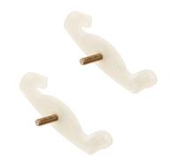2 Pièces Pieds de Repose-épaule pour Violon 1/4-1/8 Blanc