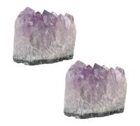 2 Pièces Pierre D'améthyste Naturelle Brute, Bloc Brut pour Bijoux | Décoration Intérieure pour Table, Pièce pour Collection, Teinte Pourpre, Roche du Brésil, Unique