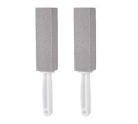 2 Pièces Pierre de Nettoyage avec PoignéE Nettoyant, Brosse de Nettoyage en Pierre Ponce, pour Toilettes,Cuisine,Salle De Bain,Piscine et MéNage de la Maison