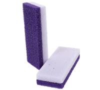 2 Pièces Pierre Pieds Double Face, Exfoliation Douce et Talons | Surface Rugueuse à Deux Grains, Poignée Confortable, Outil Lavable Soin Spa Quotidien