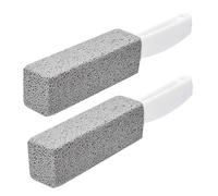 2 pièces pierre ponce pour le nettoyage des toilettes, pierres ponce de nettoyage avec long manche pierre ponce nettoyant pour toilettes, salle de bain, évier