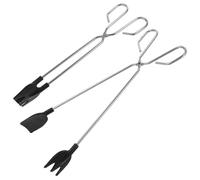 2 Pièces Pince à Déchets en Fer et Nylon, Portée Étendue | Ramasseur de Papier et Aliments Grillés, Surface Lisse Antidérapante, pour Hôtels, Barbecue et Mobilité Réduite