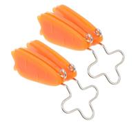 2 Pièces Pince à Nez, Silicone Orange Ergonomique | Redresse le Pont , Usage Beauté Quotidien, Accessoire Discret