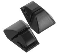 2 Pièces Pince à Reçu Noire en Abs, Support de Stationnement | Porte-cartes de Visite, Base Stable pour Tableau de Bord, Style Épuré, Usage Temporaire au Pare-brise
