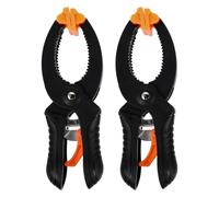 2 Pièces Pince à Ressort A, Maintien Rapide, et Menuiserie | Mâchoire Orientable, Structure Recyclable en PE et Nylon Noir, Facile à Transporter, pour Panneaux Mousse et Papiers