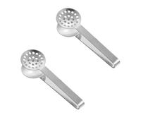 2 Pièces Pince à Sachet Thé en Inox avec Poignée Anti-Glisse, Mini Attache pour Support Passoire, Ustensile Cuisine Bar Parfait pour Infusion et Préparation