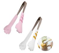 2 Pièces Pince à Salade Inox, Pince Alimentaire Cuisine Avec Poignée, Pince Barbecue, Pince à Spaghettis, Pince De Cuisine Pour Cuisine, Glace, Gâteau, Pain, Salade, Buffet, Ustensiles De Cuisine