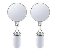 2 Pièces Pince à Serviette Extensible, Acier Inoxydable Argenté | Perçage, Fixation Murale Table, pour Camping-car, Location et Espaces Réduits