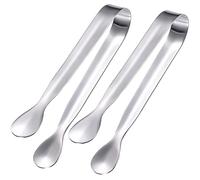 2 Pièces Pince a Sucre,Pince a Bonbon,Pince a Glacon,Pince Bonbon Candy Bar,pour Bonbon,Biscuit,Glaçons,Café,Buffet,en Acier Inoxydable,Argent (11cm)