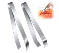 2 Pieces Pince Arrete Poisson Désarêter Pincette pour Poisson Pince à Desareter Poisson Pince Poisson Inoxydable Plat et Incliné pour Enlever les Arêtes de Poisson,les Poils de Volaille