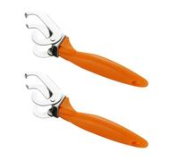 2 Pièces Pince Attrape Plat Chaud en Acier Inoxydable, Clips | Anti-brûlure, Grippers Flexibles, pour Paniers Vapeur et Micro-ondes, Rangement Compact, Bol et Assiette