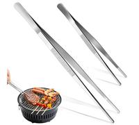 2 Pièces Pince Cuisine 30 cm et 20 cm, Pince Cuisine Inox Professionnel, Pince de Cuisine pour Cuisiner Griller et Cuire
