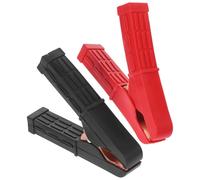 2 Pièces Pince de Batterie, Clips Crocodiles 12v | Cuivre Plaqué, Repérage de Polarité, Prise Ferme des Fils, Atelier et Bricolage pour Véhicules