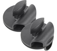 2 Pièces Pince de Fixation pour Bras de Microphone de Bureau Noir | Usage Vertical et Horizontal, Plastique et Métal, Bouton Ergonomique, pour Sideboard et Programmes Musicaux