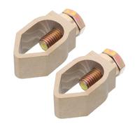 2 Pièces Pince de Mise à Terre en Cuivre, Type A, pour Tiges | Connexion Mécanique, Structure Forgée à Froid, Compatible Divers Diamètres et Formes, Milieu Marin