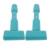 2 Pièces Pince de Remplacement en Plastique Vert | Remplacement Rapide pour Manches et Têtes, Maintien Stable au Sol, Usage Bureau et Services de Nettoyage