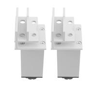 2 Pièces Pince en Aluminium Réglable 18mm Vis de Montage Blanc | Conception Antidérapante et Résistante à Corrosion, Installation Rapide, pour Carreleurs et Bricoleurs