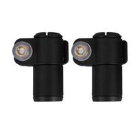 2 Pièces Pince Externe de Verrouillage pour Bâton de Randonnée 16mm Noir | Clips à Bascule Rapide, Plastique Résistant, Fixation de Secours, pour Sections Télescopiques et Montagne