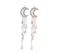 2 Pièces Pince Frange Accessoire de Vintage Pendentif Étoile pour Filles et Adolescentes