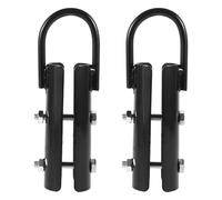 2 Pièces Pince pour Corde de Gym en Métal Noir, Fixation Robuste | Serrage-corde à Poutre, Système de Verrouillage Fiable, Usage Intérieur, pour Entraîneurs et Salle Maison