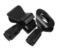 2 Pièces Pince pour Micro Compacte à Ressort pour Enregistrements | Plastique Noir, Maintien Sûr du Microphone, Format Léger, pour Performances et Matériel D'enregistrement