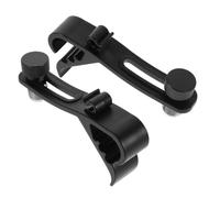 2 Pièces Pince pour Microphone de Bord de Tambour Support | Absorption des Chocs, Plastique Noir, pour Scènes Live et Sessions Studio, Fixation Sûre, Usage Professionnel ou Débutant