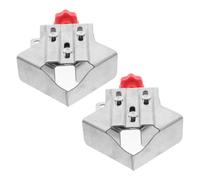 2 Pièces Pince Serrage Angle Droit en Acier Inoxydable à Rapide | Mâchoire Réglable, Poignée Unique, Maintien Sûr des Pièces, Usage Menuiserie et Assemblage, Argenté
