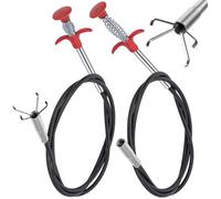 2 Pièces Pince Telescopique Flexible 200 cm/90 cm Furet Deboucheur Canalisation Evier Furet Pour Cuisine Salle De Bain Égouts Wc