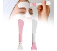 2 Pièces Pinceaux Masque, Pinceau Applicateur Avec Pointe En Silicone Souple, Couvre Parfaitement Le Vi , Convient Masque Pour Les Yeux,Crème, Argile