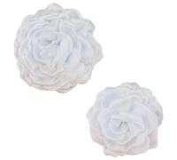 2 Pièces Pinces À Cheveux Fleur, Pinces À Cheveux Pétale De Rose, Accessoires De Cheveux En Mousseline De Soie Satinée, Accessoires De Cheveux Élégants Pour Femmes, Accessoires De Vêtements