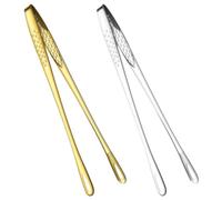 2 Pièces Pinces de Cuisson Inox 304 Argenté, Petites