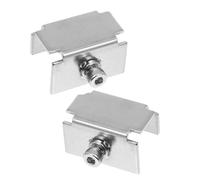 2 Pièces Pinces de Fixation D’imprimante 3d en Verre | Acier Inoxydable Argenté, Retrait Rapide et Simple, pour Plateaux Carrés Texturés en Usage Atelier