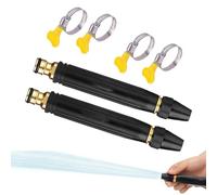 2 Pièces Pistolet À Eau Haute Pression pour Lavage De Voiture, Buse De Lavage Haute Pression pour Tuyau D'arrosage pour Arrosage des Jardins, Pelouses Et Cours, Trois Modes De Pulvérisation d'eau