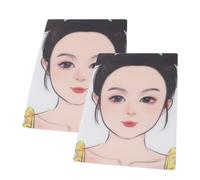 2 Pièces Planche D'exercice de Peinture de Visage pour Enfants Modèle D'exercice de Peinture de Visage Réutilisable Pochoir de Maquillage Lavable Format A4 Outil de Planche