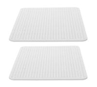 2 Pièces Plaque Arrière Blanche en Plastique pour Boîtier Électrique | Fixation Stable, Structure Alvéolée Bords Arrondis, Supports Légèrement Surélevés, Adaptée aux Installations Intérieures