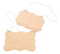 2 Pièces Plaque de Bois à Suspendre, Panneau DIY Simple, Élégant | Surface Lisse, Texture Bois Confortable, pour Jardin et Décoration Intérieure, Peinture Créative, Usage Artisanal