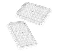 2 Pièces Plaque de Culture Cellulaire 24 Trous en Polystyrène | Format Compact, Transparent, pour Analyses D’échantillons, Étudiants et Techniciens, Usage en Essais