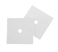 2 Pièces Plaque de Finition de Plomberie Ronde Blanche | Plastique, Structure Détachable et Ruban Double Face, Couvre Trou 12mm, Décoratif, Facile à Installer