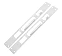 2 Pièces Plaque de Gâche à Pêne Dormant en Acier Inoxydable | Entraxe 238mm, pour Porte en Bois de Chambre, Installation Simple, Pièce de Remplacement Robuste