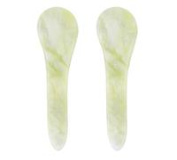 2 Pièces Plaque de Massage Ronde en Jade pour Femmes, Vert | Outil de Grattage Multi-usage, Forme Soignée, Usage Visage, Aide Beauté, Accessoire Bien